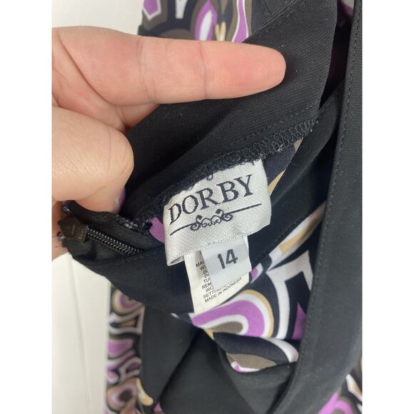 Miss Dorby Y2K Halter Dress Size 14 Purple Fairy Whimisgoth Tie Midi Flowy - Picture 5 of 8